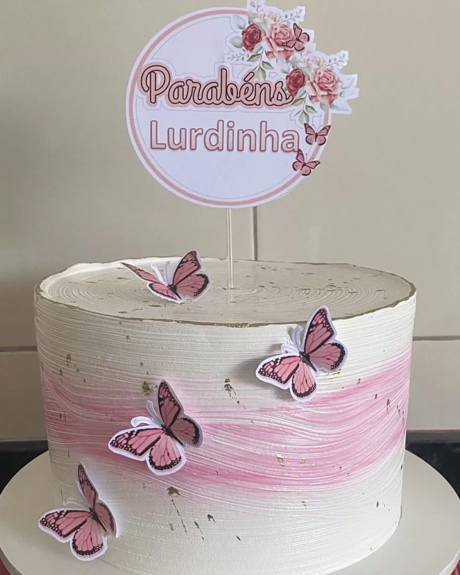 Decoração de Bolo de Aniversário Feminino - Decoração Fácil