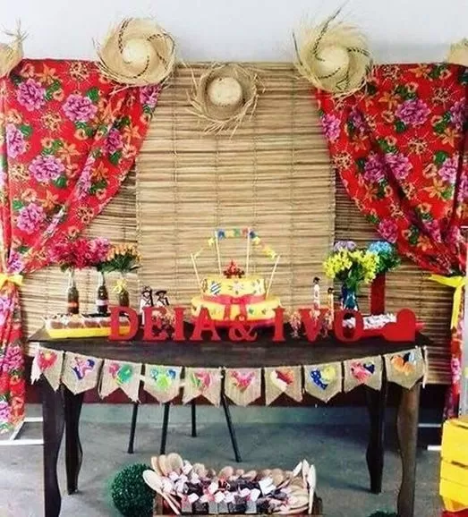 Decoração de Festa Junina. São João