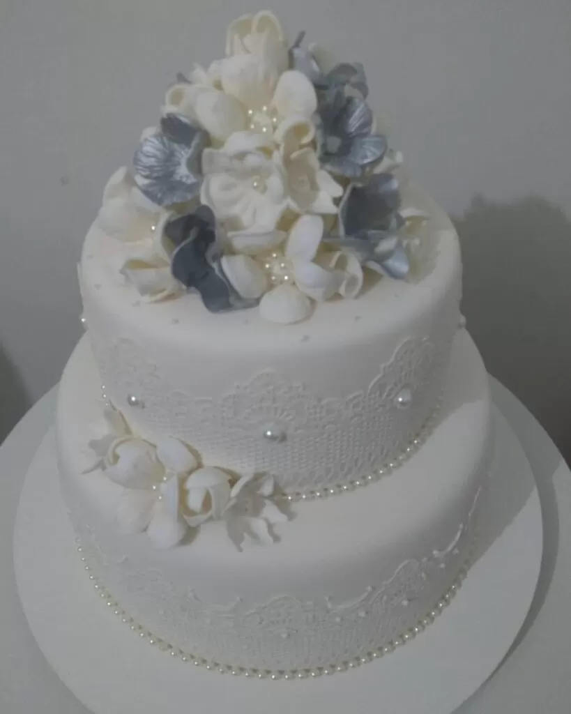 40 Modelos de Bolo de Casamento. Branco e Cinza