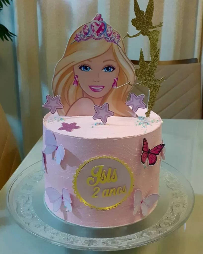 Bolo de Aniversário Infantil Feminino - Decoração Fácil