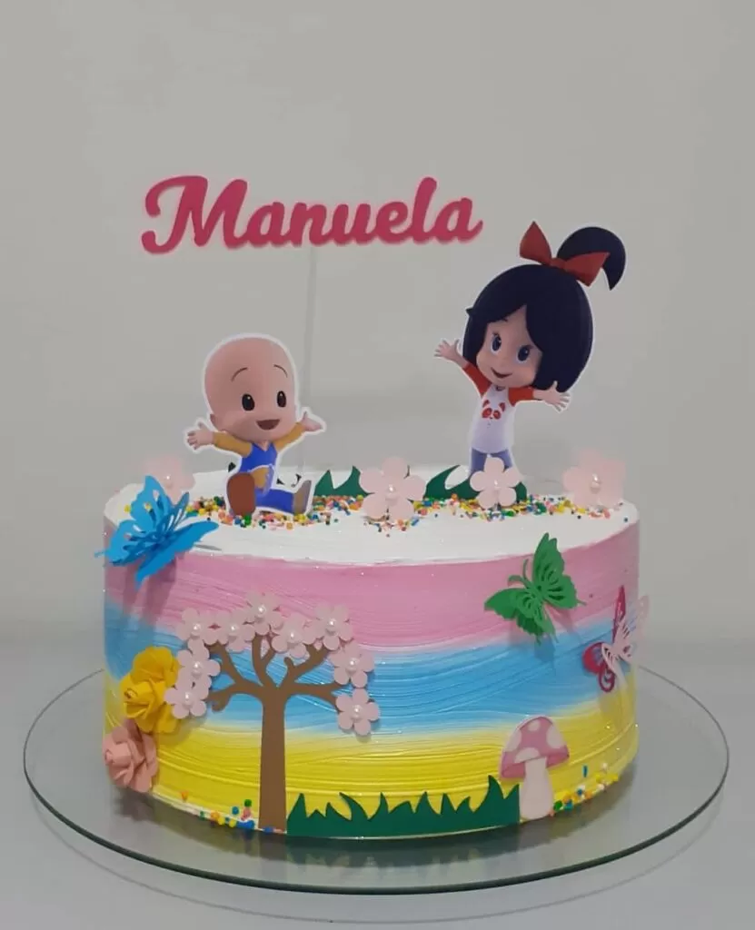 Bolo de Aniversário Infantil Feminino - Decoração Fácil